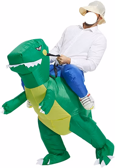 Costumi Gonfiabili di Halloween, Costume Gonfiabile da Dinosauro per Adulti