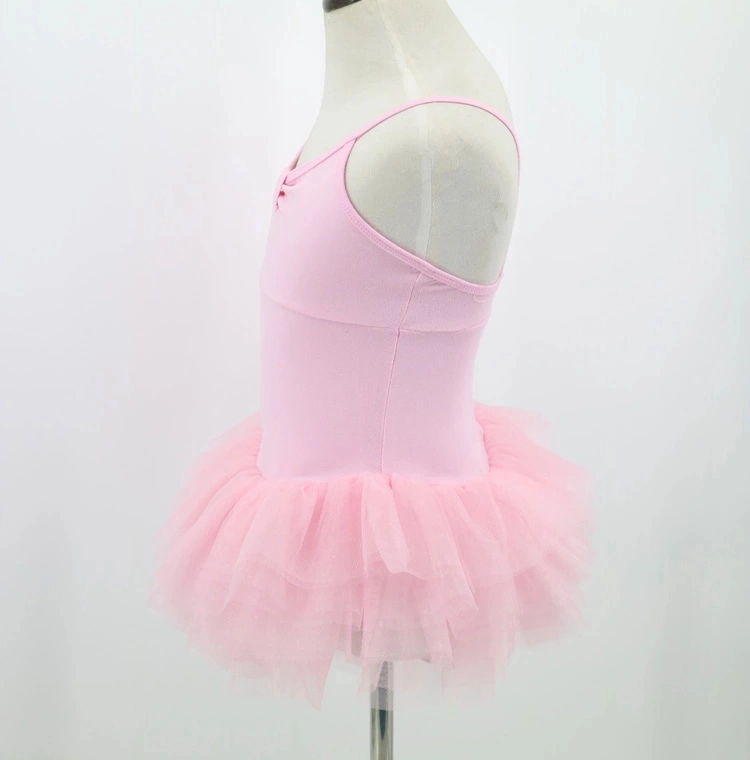 Wholesale High Quality Kids Girls Children Pink Ballet Dress Practice Ballet Costume