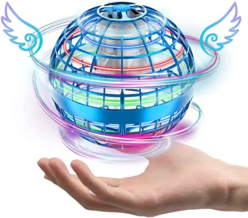 2022 Amazon Selling Flynova PRO Mini Drones Flying Ball Spinner LED Cool Space Orb Globe Shape Magic Controller Novelty Toys