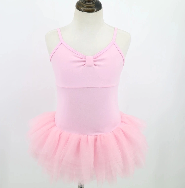 Wholesale High Quality Kids Girls Children Pink Ballet Dress Practice Ballet Costume