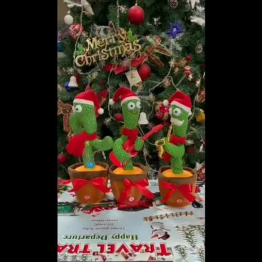 Tik Tok Popolare Canto Danza Cactus per bambini Giocattolo per l'educazione precoce Regalo di compleanno per bambini Regalo di Natale